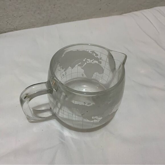 Vintage Nestle Nescafe Globe Glass Creamer Made in Japan Glassware A13 - Picture 4 of 5
